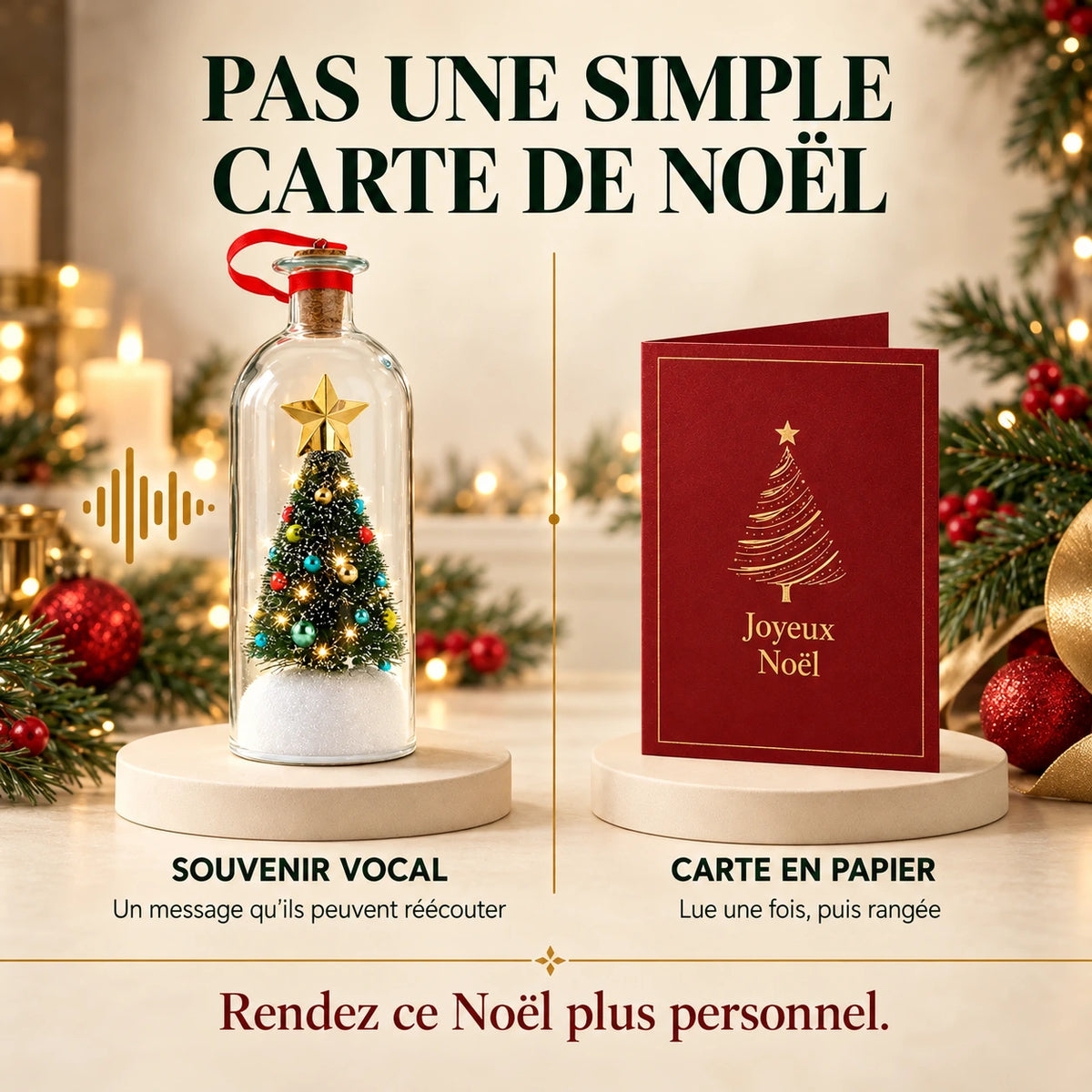 Klenvia™ Sapin de Noël avec message vocal