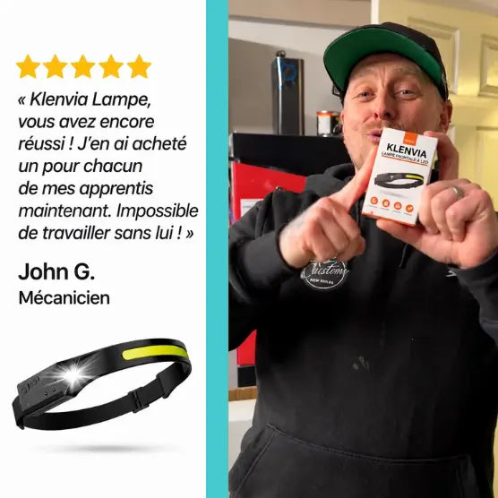 Klenvia Lampe frontale LED – Vente en gros