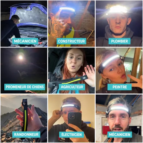 Klenvia Lampe frontale LED – Vente en gros